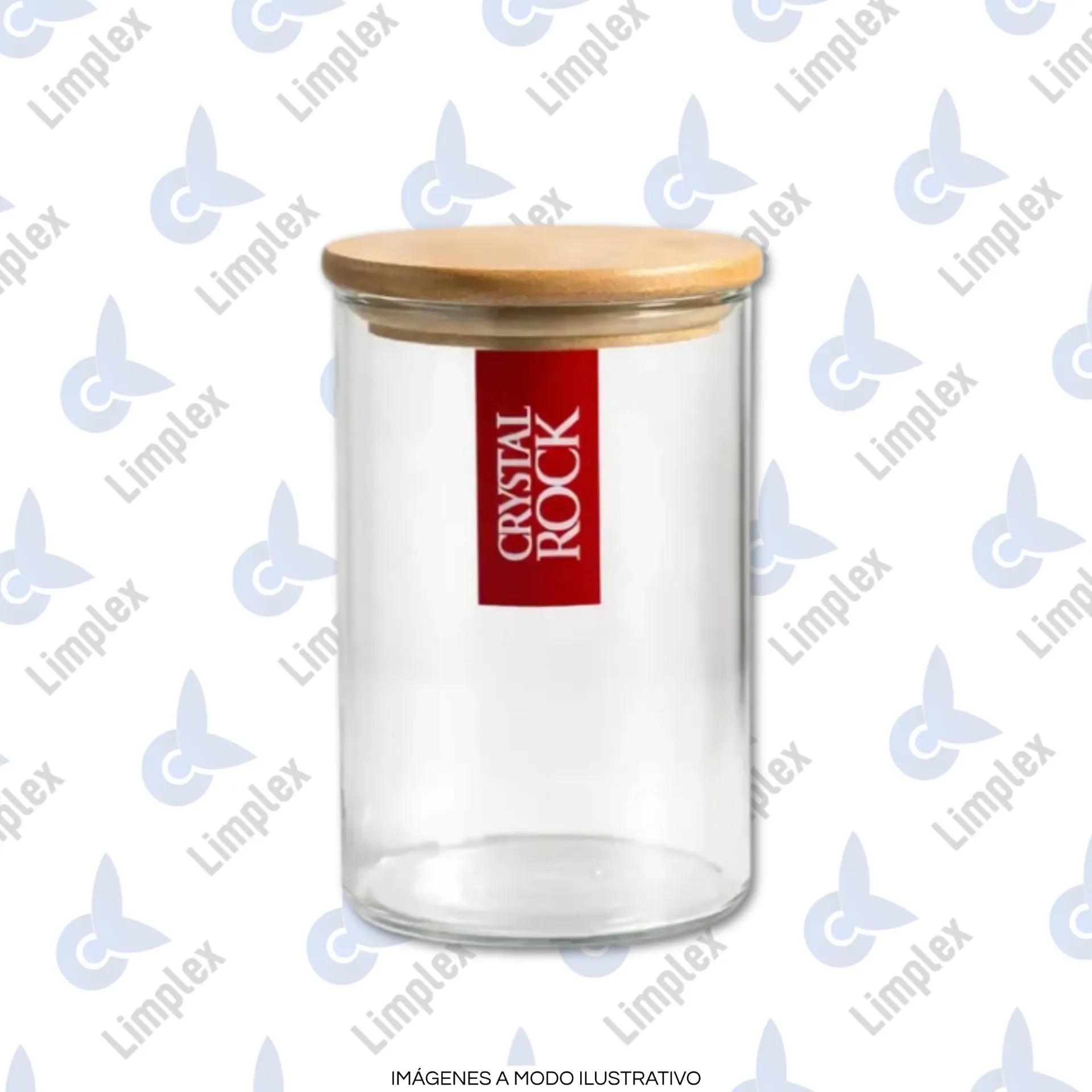FRASCO HERMETICO TAPA BAMBOO PEQ