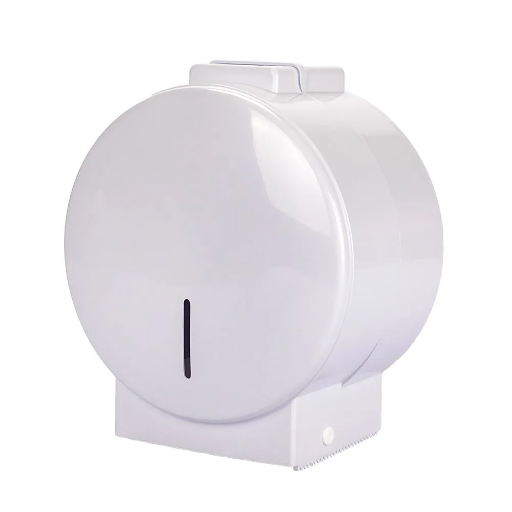 DISPENSER PLÁSTICO P/ PAPEL HIGIENICO CONO GRANDE HASTA 350MTS