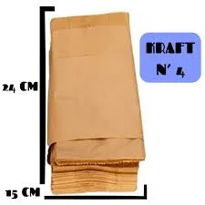BOLSA PAPEL KRAFT 4 X 100