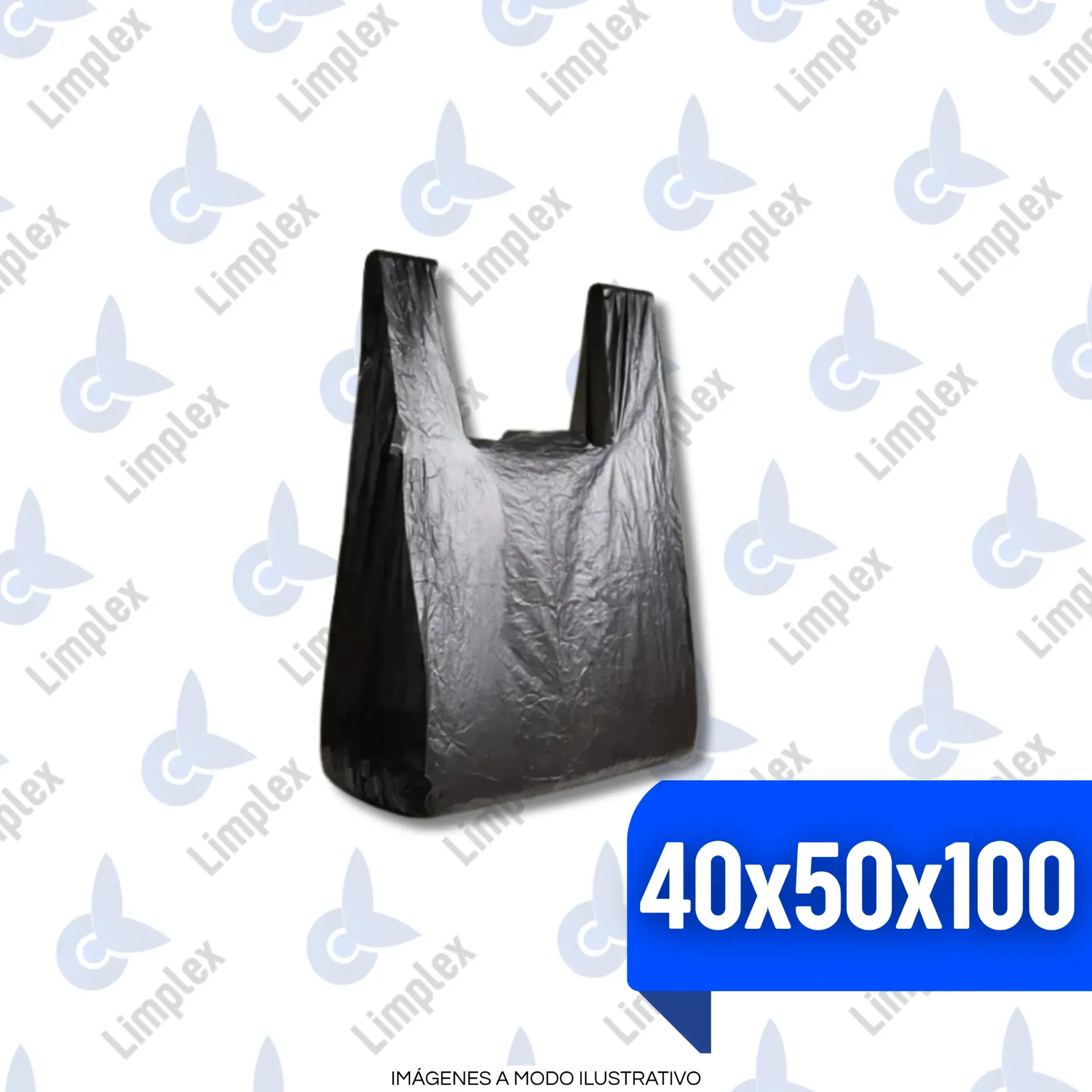 CAMISETA NEGRA 40 X 50 X 60 UN B.D. RECUP