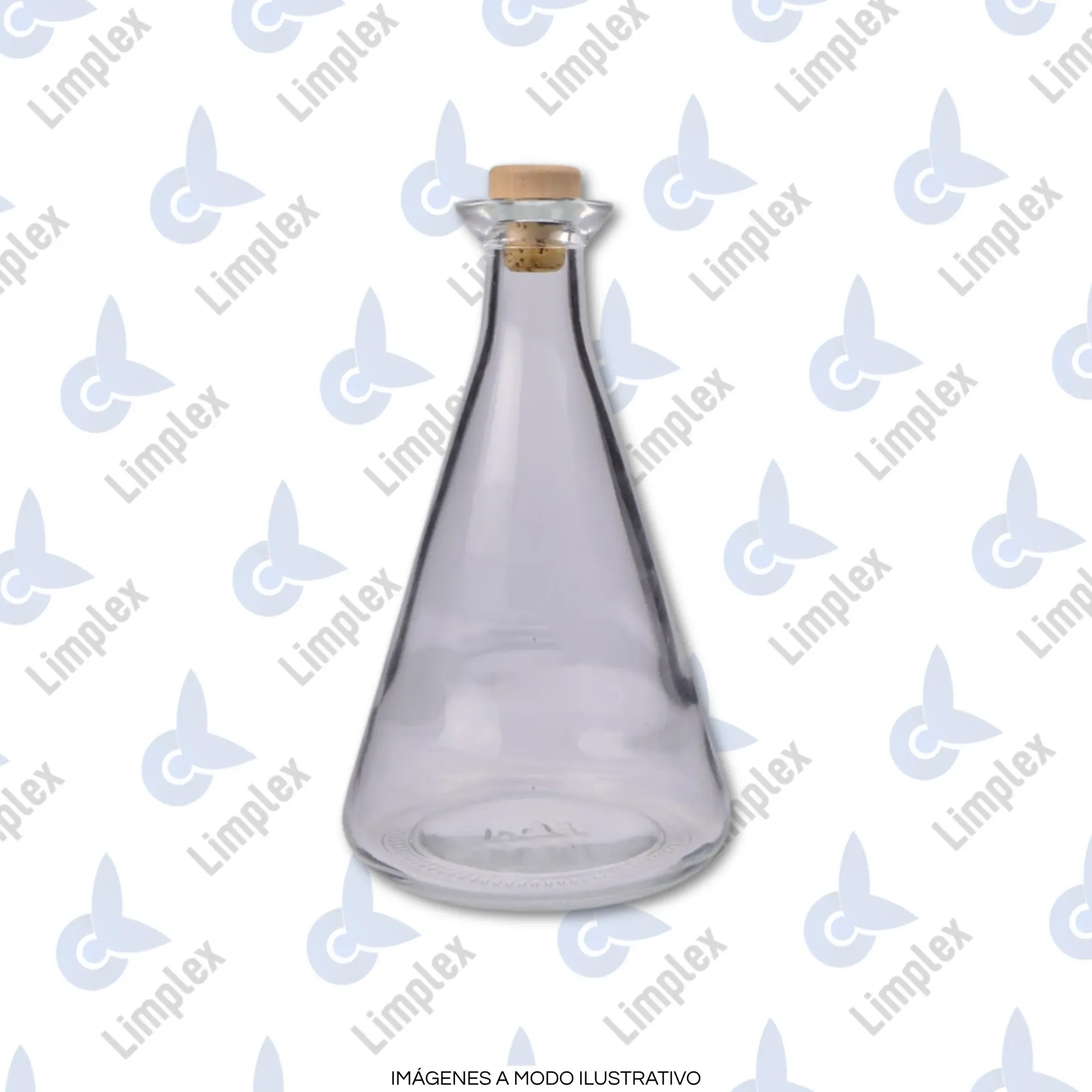 [7110] BOTELLA C/ TAPA CORCHO TRIANG.