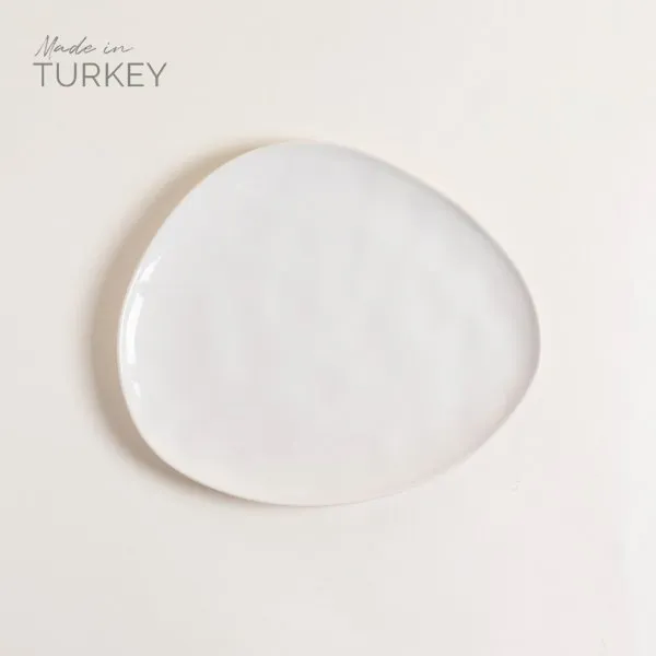 PLATO PLAYO IRREGULAR UMAY CREMA 30CM