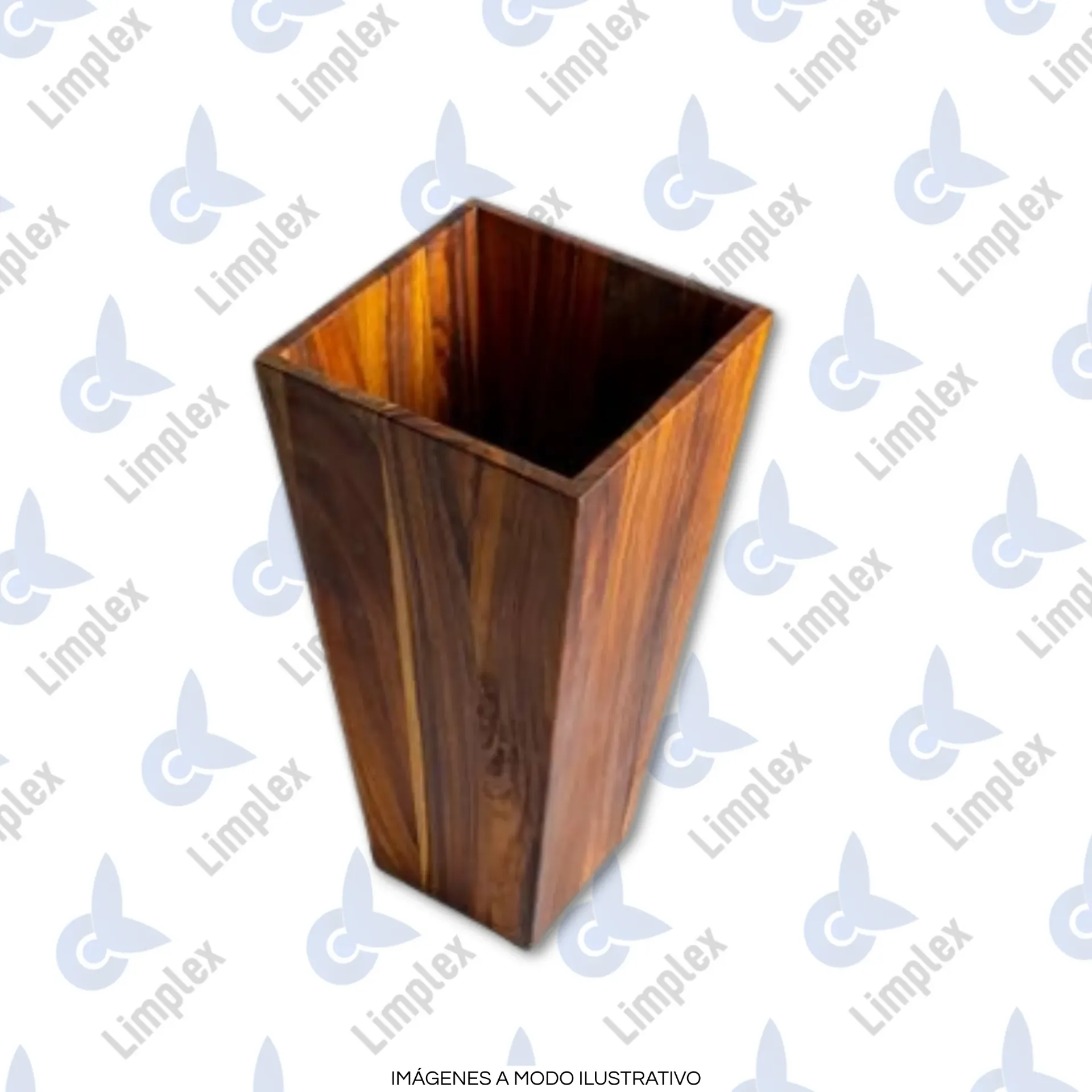 [7905] JARRÓN MADERA ALTO