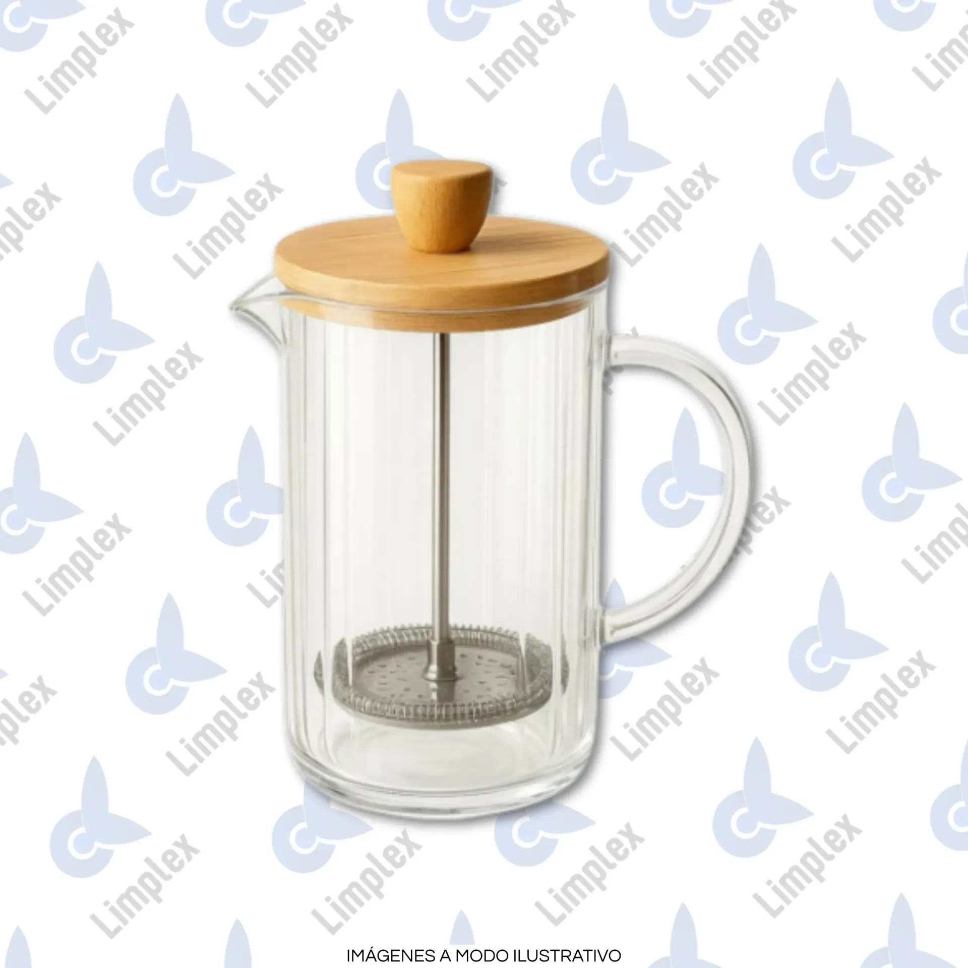 CAFETERA ÉMBOLO VIDRIO RAY 600 ML