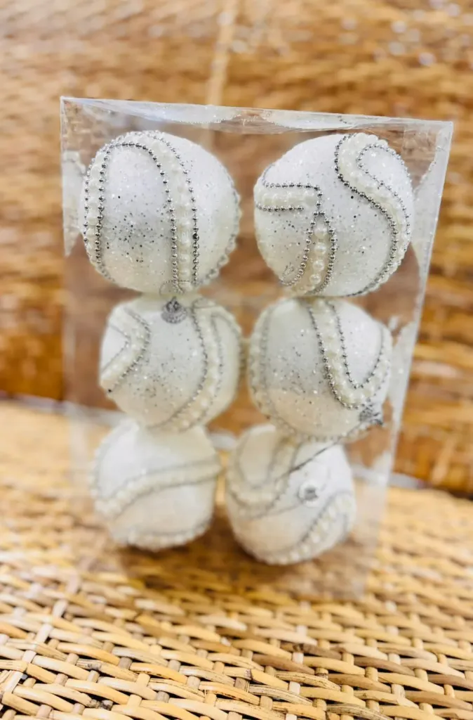 SET X6 BOLAS NAVIDEÑAS 6 CM