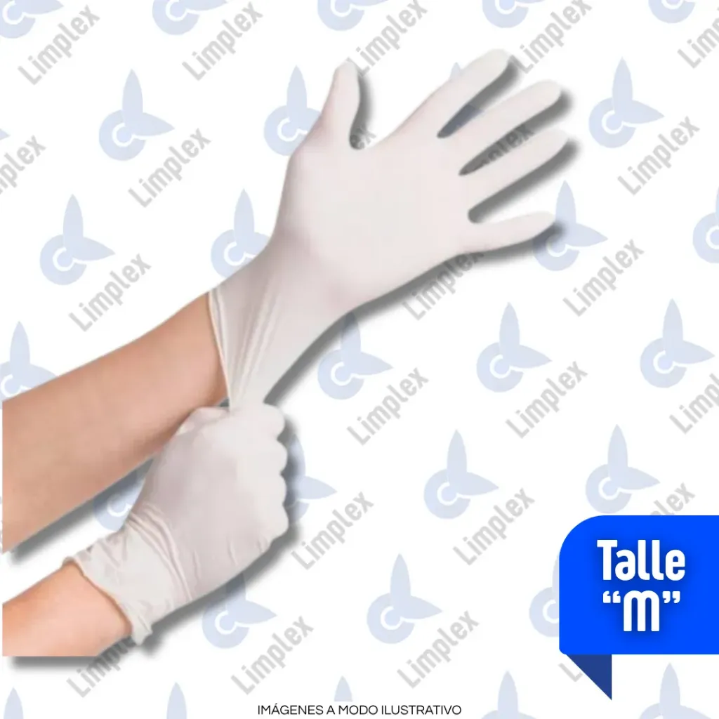 GUANTE LATEX "M" X UN