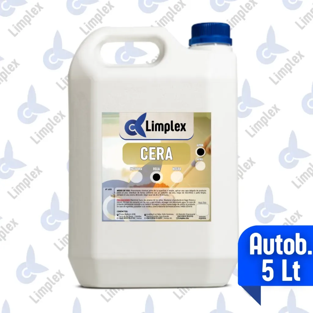 CERA AUTOBRILLO ROJA / NEGRA X 5 LT