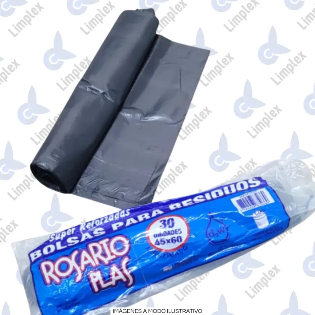 BOLSA RESIDUO 45 X 60 X 30 UN ECO ROSARIO PLAST