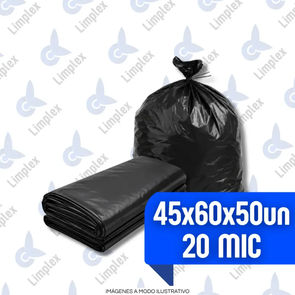 BOLSA RESIDUO 45 X 60 X 50 UN (20 MIC)