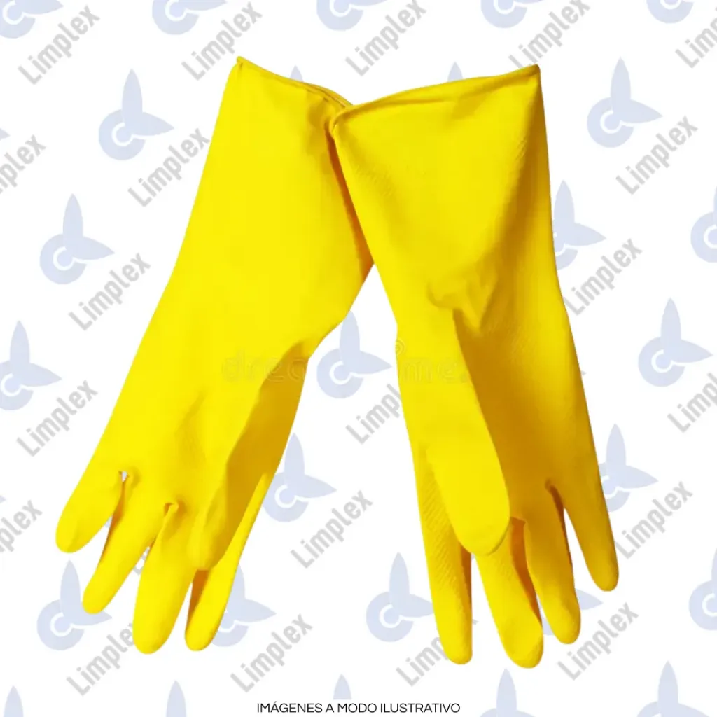 GUANTE LATEX MULTIUSO NARANJA/AMARILLO (S)