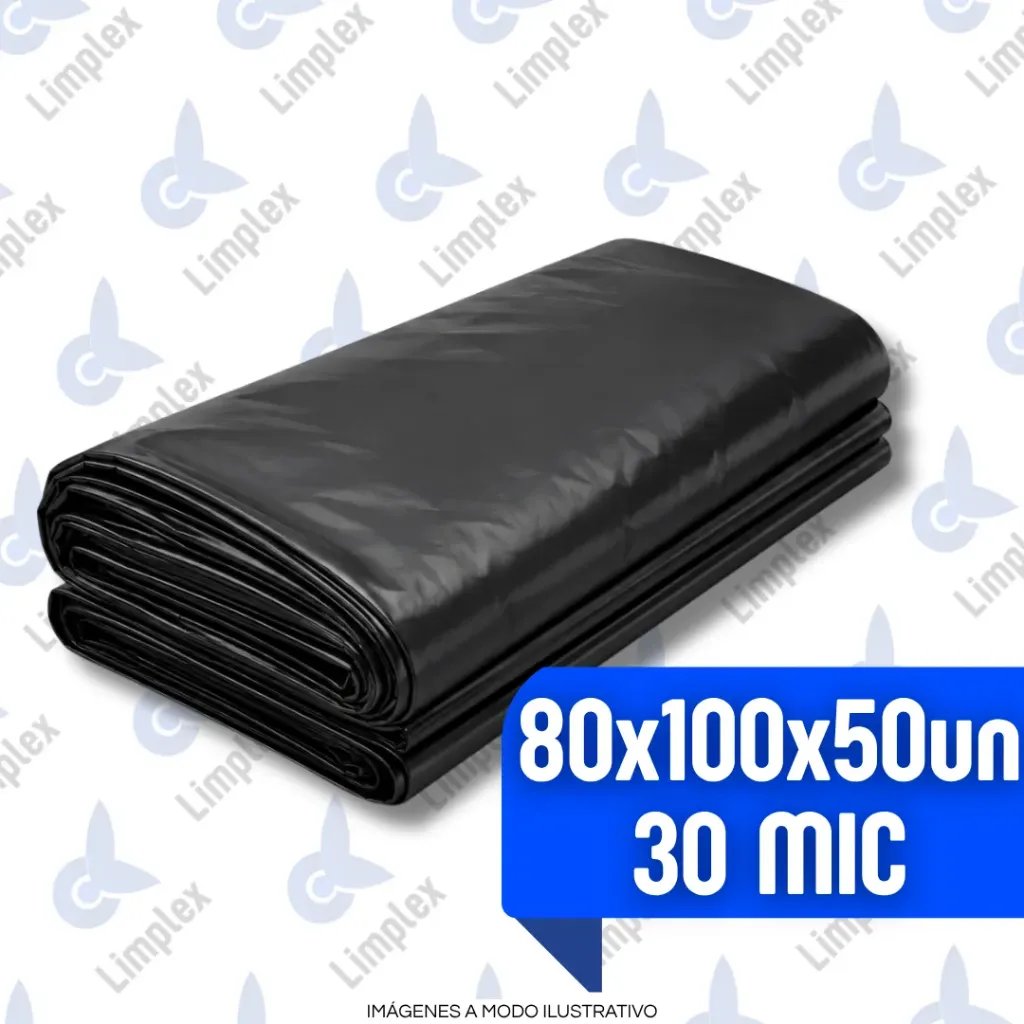 BOLSA COMPACTADORA 80 X 1.00 X 50 UN (30 MIC)