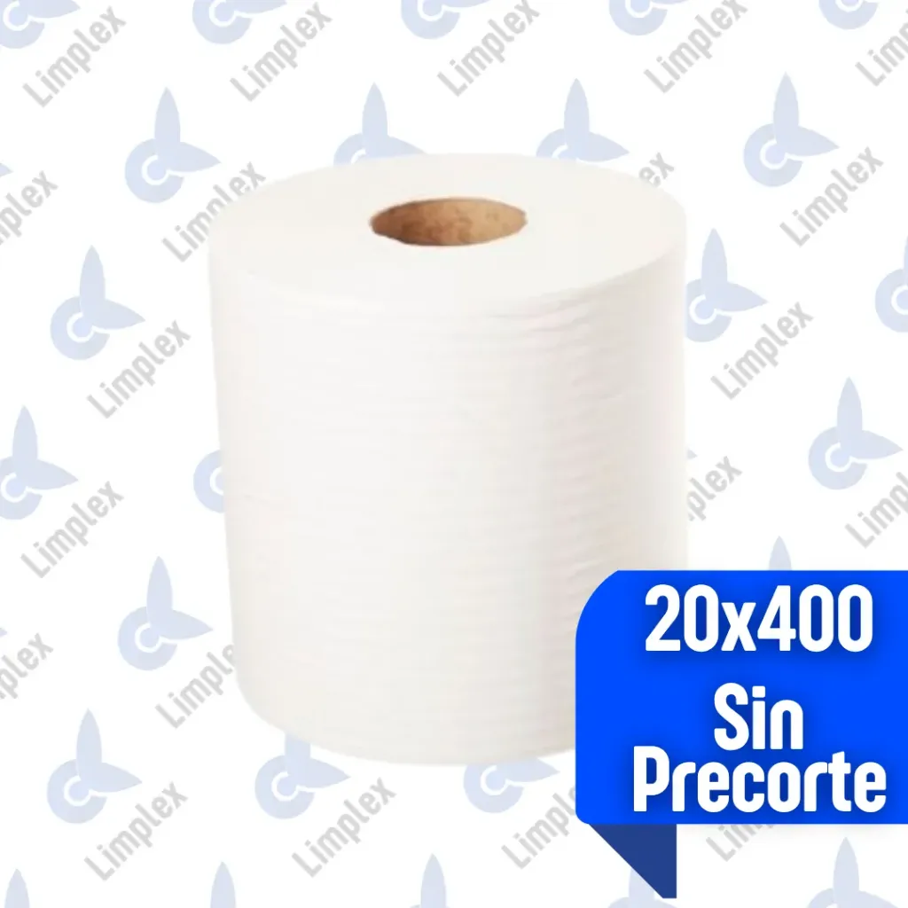 BOBINA / ROLLO 20 CM BLANCO 400 X UN