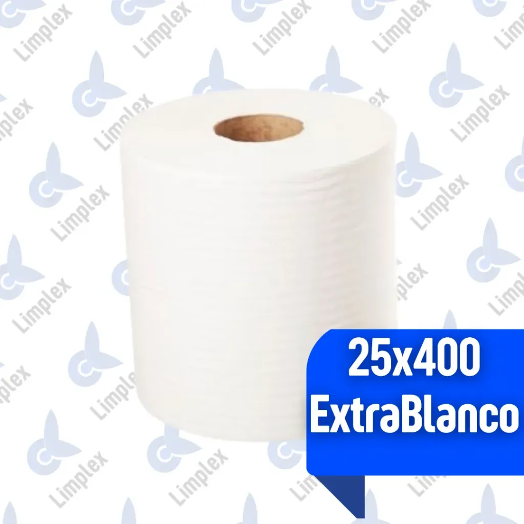 BOBINA / ROLLO 25 CM EXTRABLANCO 400 X UN