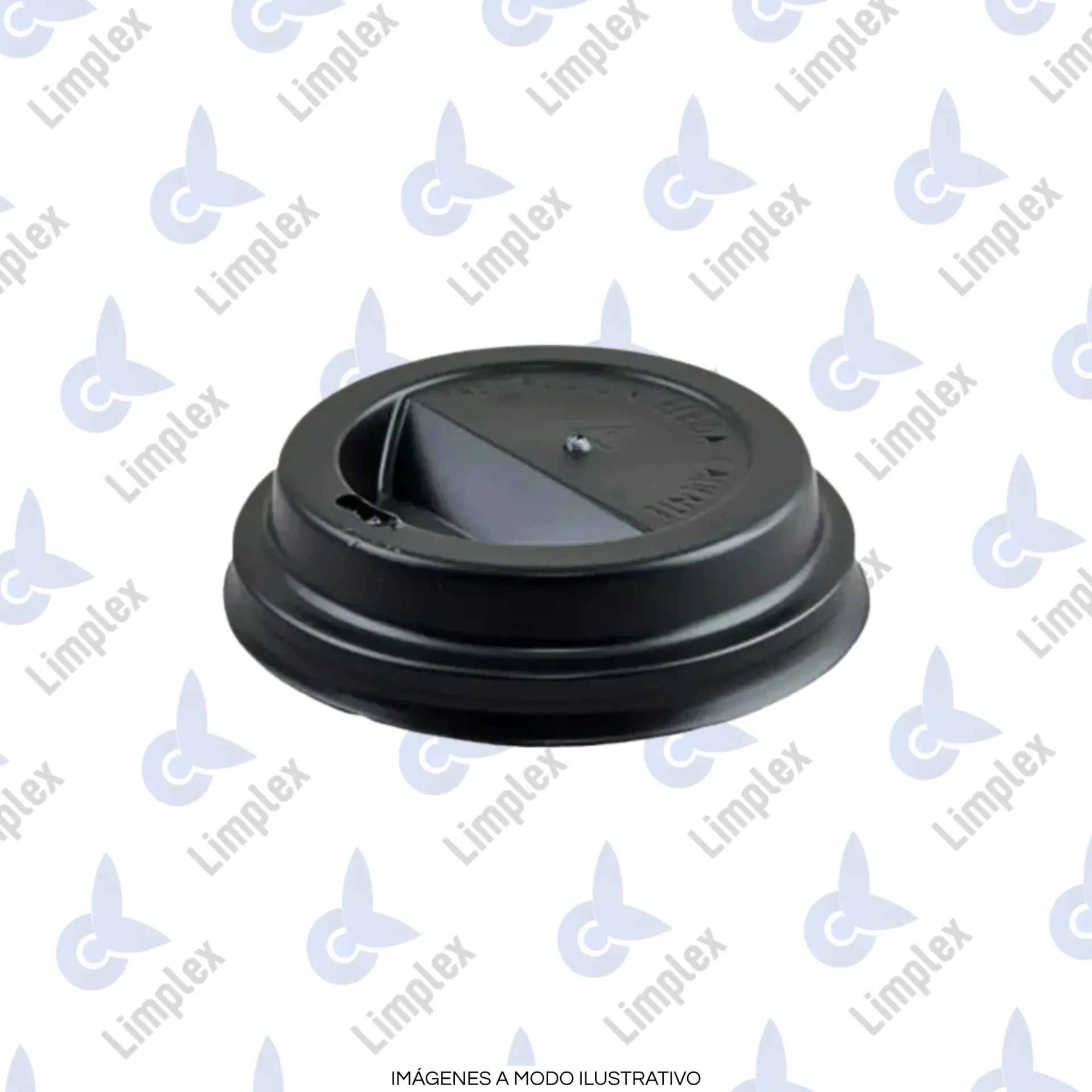 TAPA VASO POLIPAPEL 6 OZ NEGRA (PAPERFOOD ESTISOL)